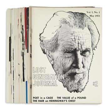 (HEMINGWAY, ERNEST.) Wood, Tom; editor. Lost Generation Journal.